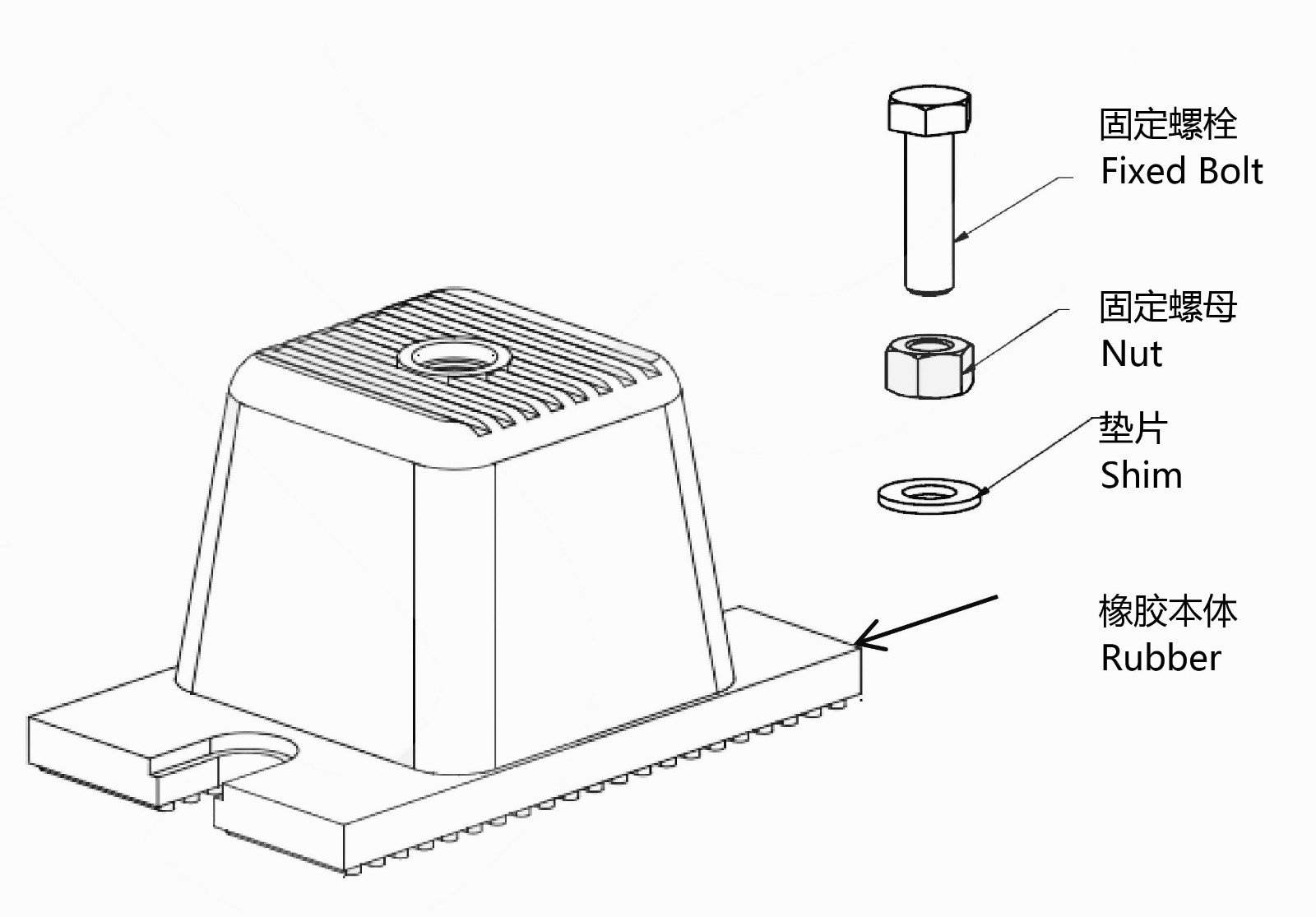 JDF橡膠減振器的安裝說(shuō)明以及圖紙 JDF橡膠減振器的安裝說(shuō)明以及圖紙