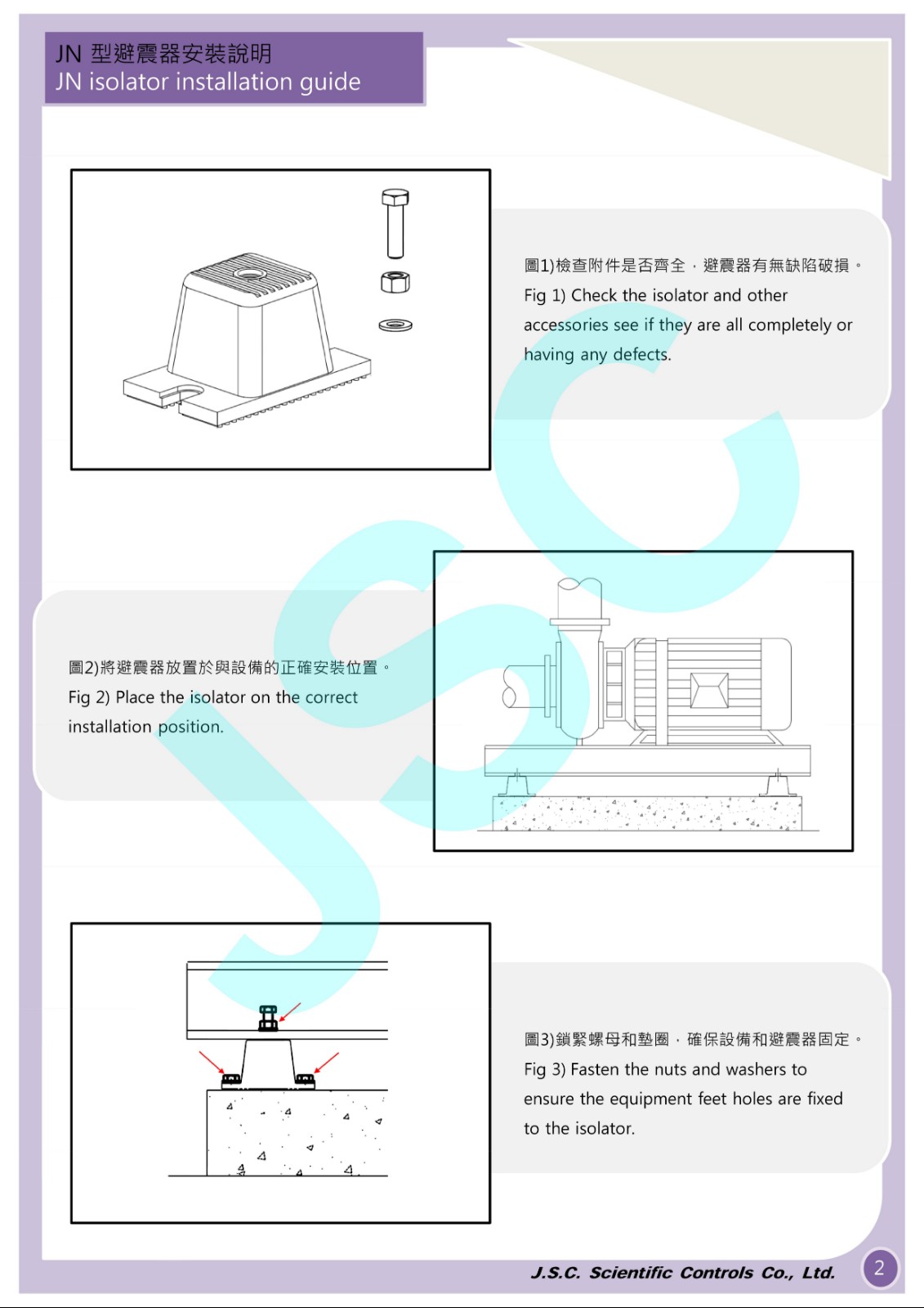 JDF橡膠減振器的安裝說(shuō)明以及圖紙 JDF橡膠減振器的安裝說(shuō)明以及圖紙