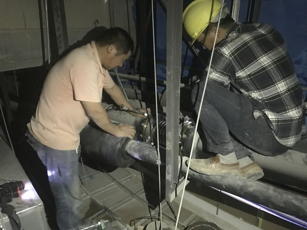 上海華山醫院波紋補償器腐蝕漏水問題解決