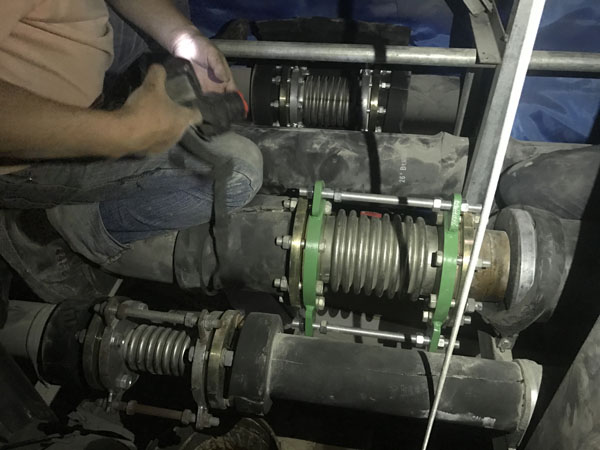 上海華山醫院波紋補償器腐蝕漏水問題解決